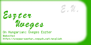 eszter uveges business card